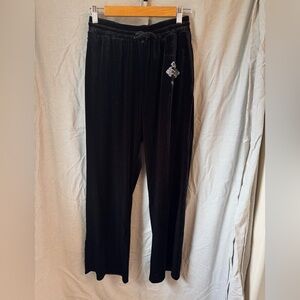 Black Jogger Sweatpants with Metallic Detail